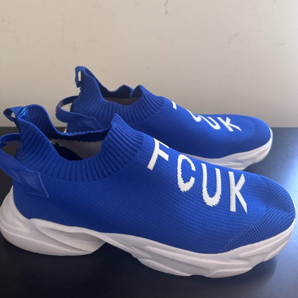 French Connection FCUK Sock Sneakers | Royal Blue | Men’s UK 11 (US 12–12.5)
